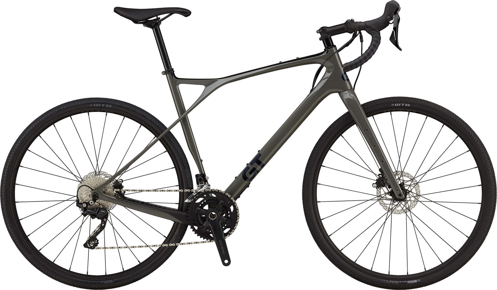 Picture of GT Grade Carbon Elite Gravel Bike - Gloss Wet Cement Grey